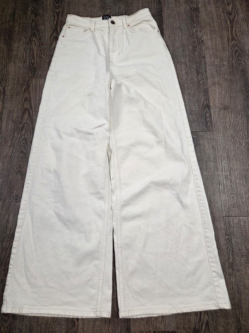 BDG Urban Outfitters A-Wide Cream Ivory Wide Leg Jeans Size 28